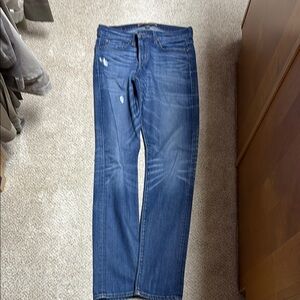 Classic Blue Straight Jeans with Medium Wash